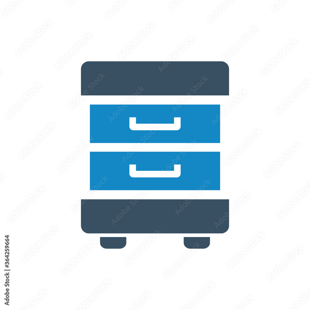Cabinet furniture icon Cabinet furniture icon