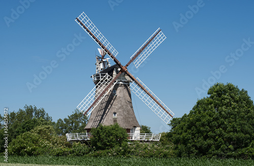 Windmühle in Oldsum auf Föhr in der Nordsee