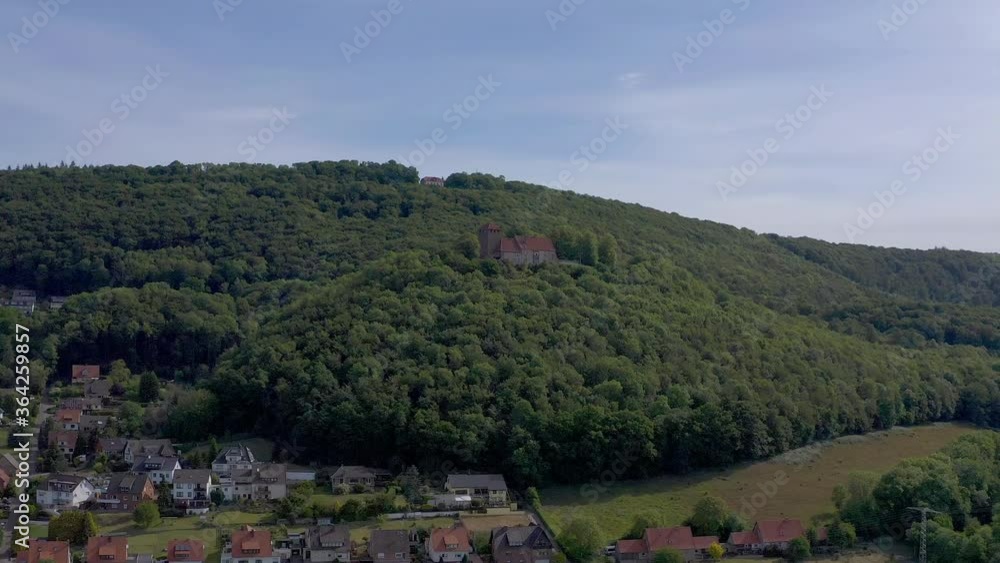 Drone flight over Lower Saxony landscape, Germany Drone flight over Lower Saxony landscape, Germany