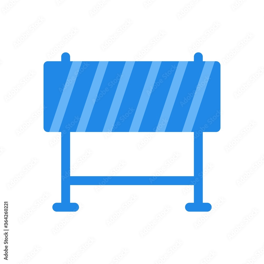 Under construction icon illustration in flat design style. Warning sign. Under construction icon illustration in flat design style. Warning sign.