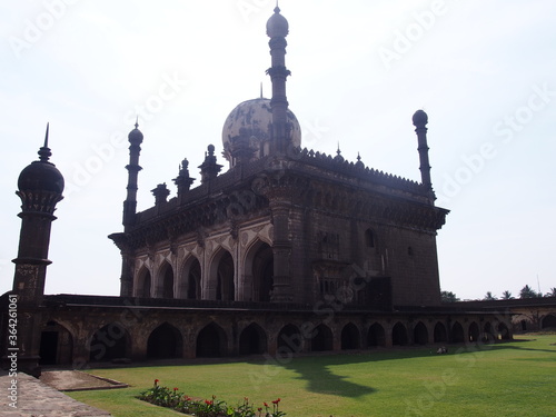 Beautiful building, Ibrahim Rauz, Bijapur, Karnataka, South India, India