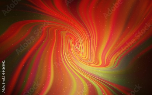Light Red, Yellow vector pattern with night sky stars. Modern abstract illustration with Big Dipper stars. Pattern for astrology websites.