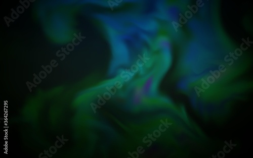 Dark Green vector blurred shine abstract texture. New colored illustration in blur style with gradient. Blurred design for your web site.