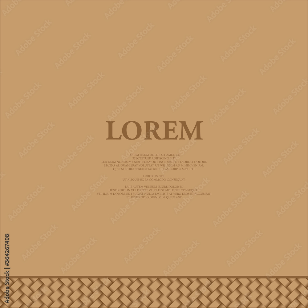 Layout Design with woven decorative and copy space Layout Design with woven decorative and copy space