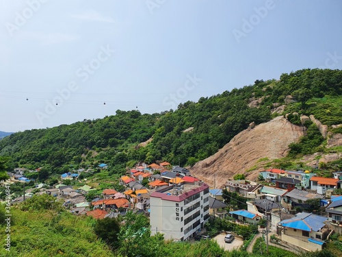 Mokpo-si, South Korea - 7th July 2020 : Scenery arond Borimadang, Mokpo-si, Jeollanam-do, South Korea photo