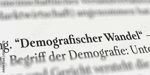 Demographischer Wandel im Lexikon