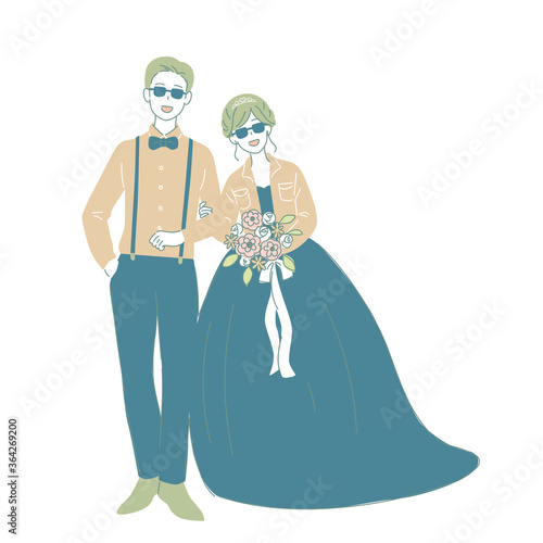 結婚式　新郎新婦
