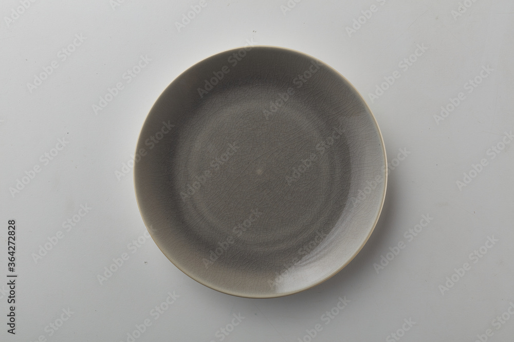 Top view shot of a plate on white background. Top view shot of a plate on white background.
