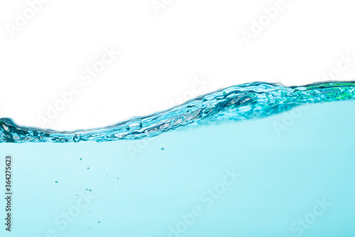 water splash,Water splash isolated on white and blue background.