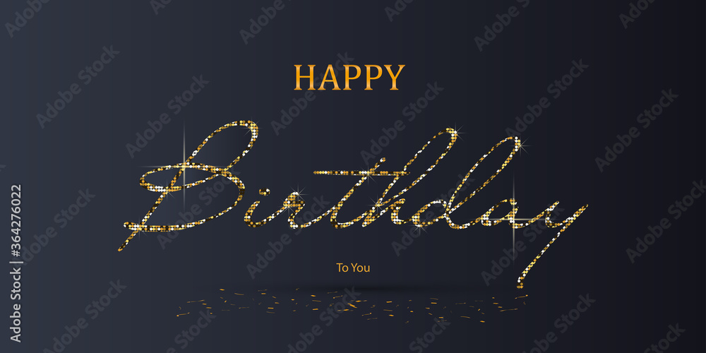 happy birthday lettering background design Stock Vector | Adobe Stock