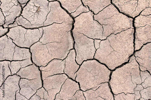 Cracks in the dried land. Background from cracks in the dried earth. Drought