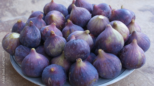 fresh juicy figs . close-up