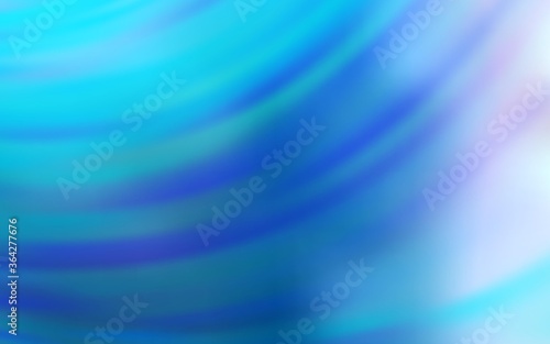 Light BLUE vector background with bent lines. Colorful geometric sample with gradient lines.  A completely new design for your business.