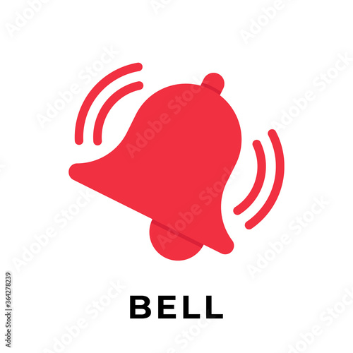 Turn On Notification button icon for social media. Notification bell icon button Vector illustration design template. Bell icon or button for video channel, blog, social media and background banner