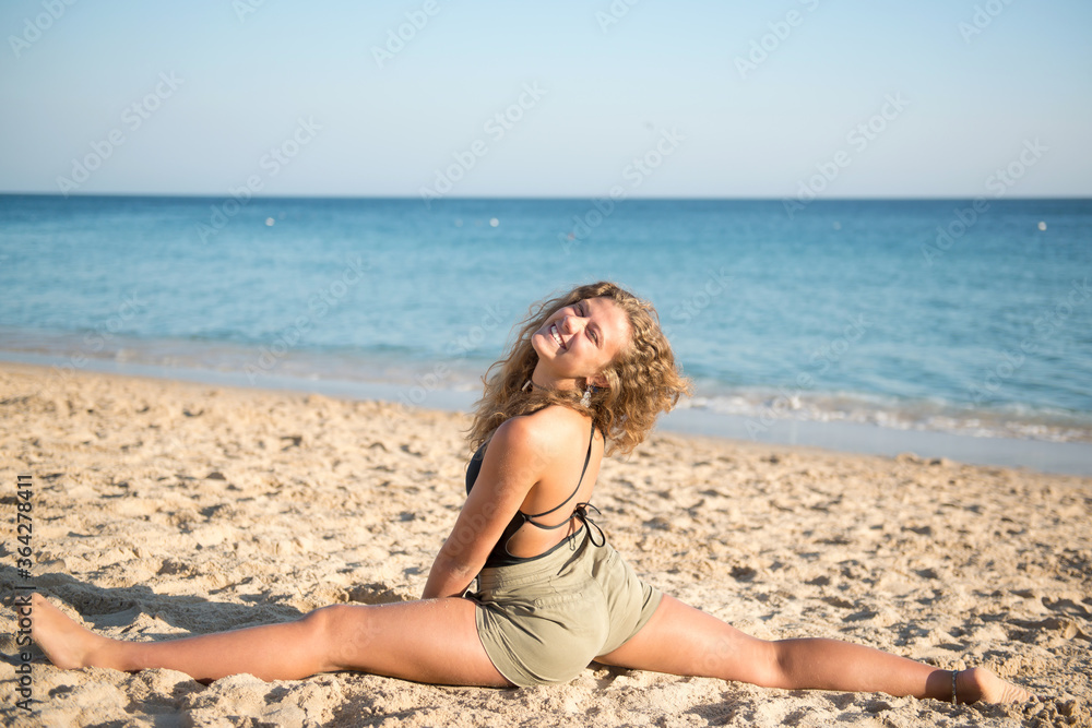 teenage girl at the beach teenage girl at the beach