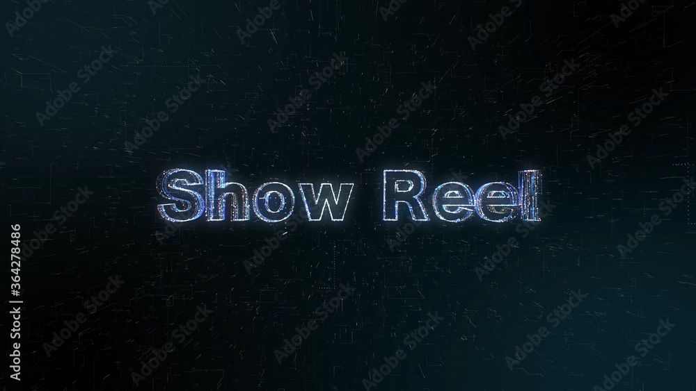 ShowReel グローなホログラムのメッセージ素材 ShowReel グローなホログラムのメッセージ素材