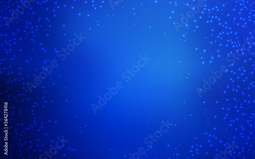 Light BLUE vector texture with milky way stars. Blurred decorative design in simple style with galaxy stars. Smart design for your business advert.