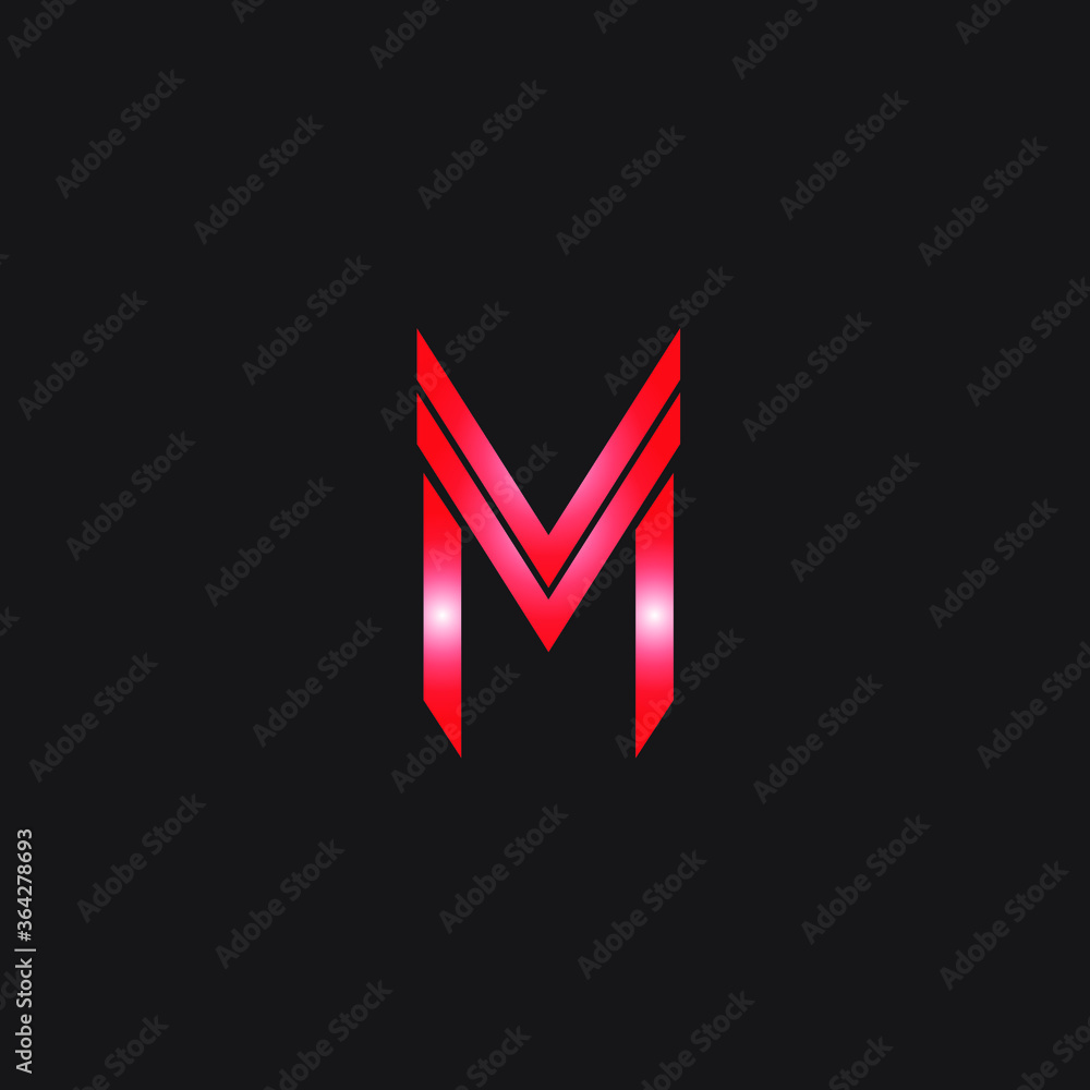 Initial M logo design