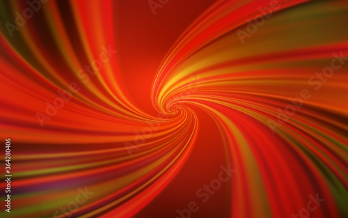 Dark Red, Yellow vector template with wry lines. Geometric illustration in abstract style with gradient.  Brand new design for your ads, poster, banner.