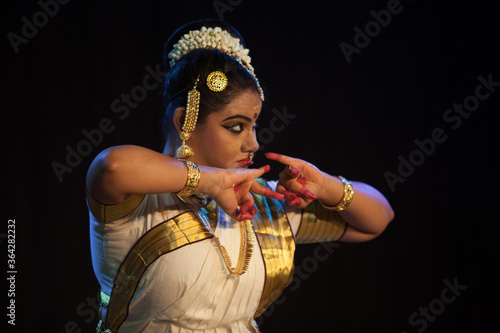 A beautiful mohiniyattam dancer