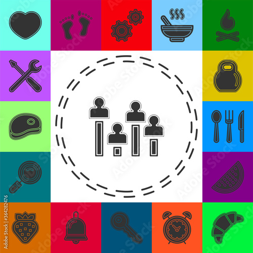 Exit poll concept icon. Simple element