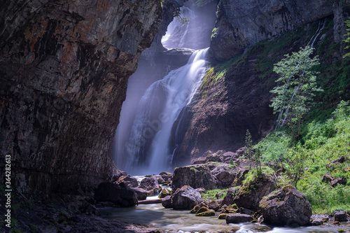 Cave Waterfall, Ordesa - Spain photo