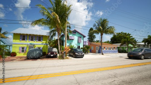 Driving left front view of Matlacha Florida USA photo