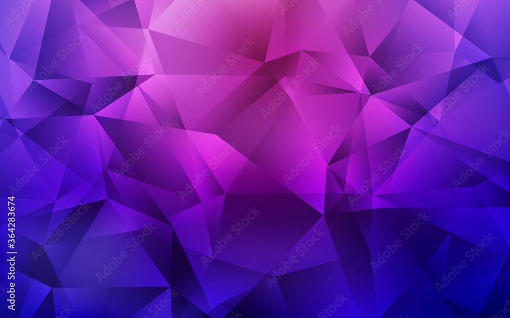 Dark Purple vector abstract mosaic backdrop. A sample with polygonal shapes. A completely new design for your leaflet. Dark Purple vector abstract mosaic backdrop. A sample with polygonal shapes. A completely new design for your leaflet.