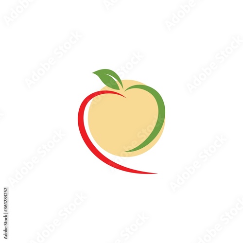 Apple logo icon vector illustration design
