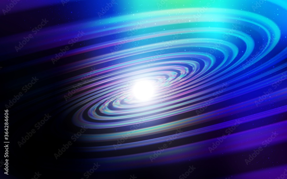 Fototapeta premium Dark BLUE vector background with galaxy stars. Modern abstract illustration with Big Dipper stars. Smart design for your business advert.