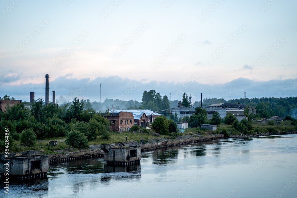 Fototapeta premium Industrial buildings