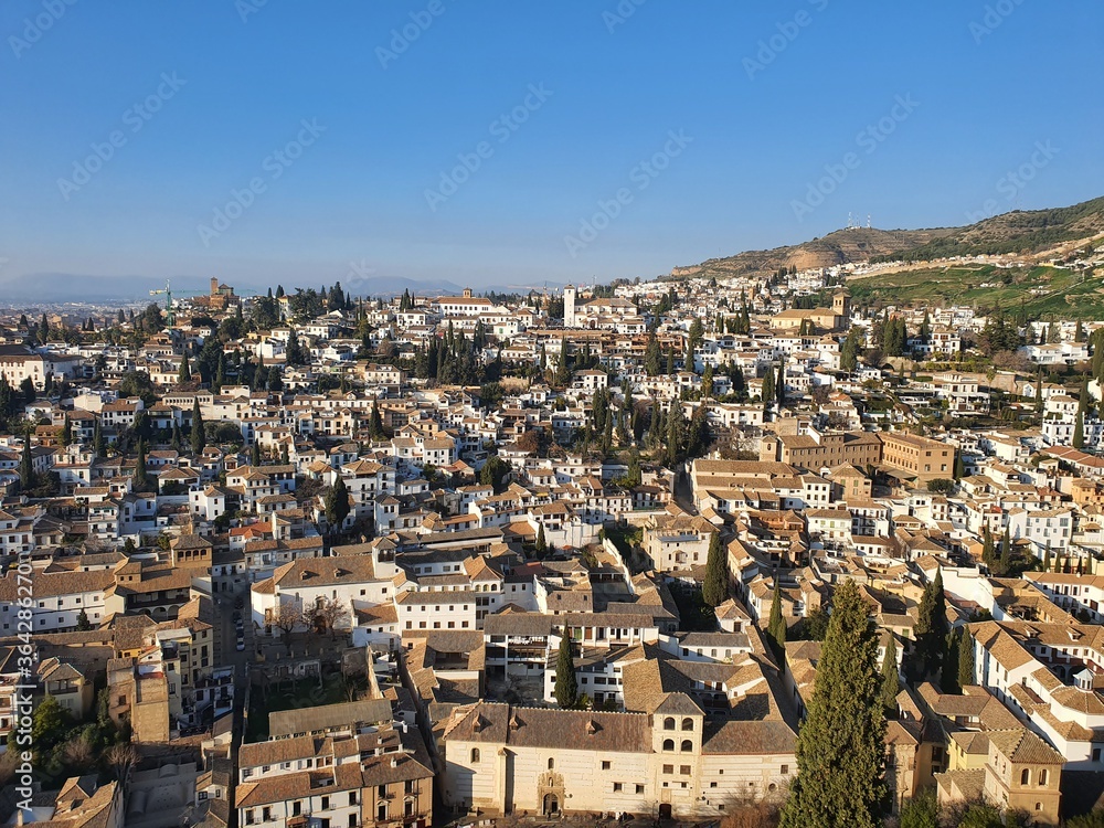 panoramic view of Granada Spain