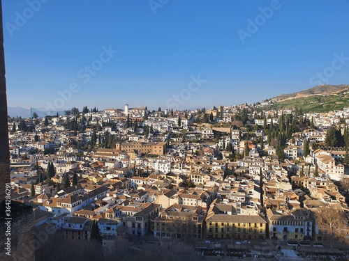 Fototapeta Naklejka Na Ścianę i Meble -  panoramic view of Granada Spain