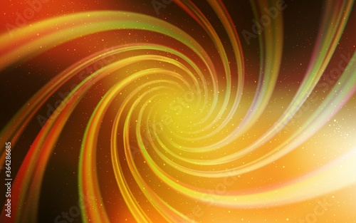 Light Orange vector layout with cosmic stars. Modern abstract illustration with Big Dipper stars. Pattern for astrology websites.