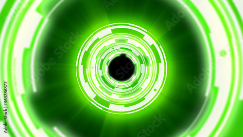 Wallpaper Mural Abstract background techno circles tunnel Torontodigital.ca