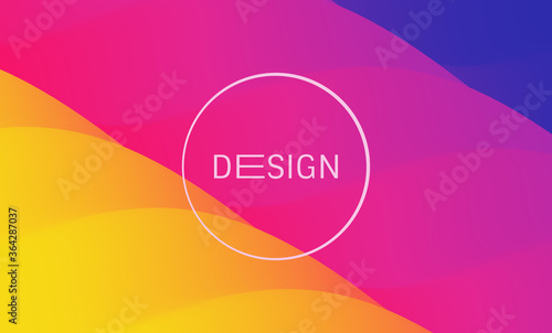 Abstract background with dynamic effect. Creative design poster with vibrant gradients. Vector Illustration for advertising, marketing, presentation. Mobile screen.