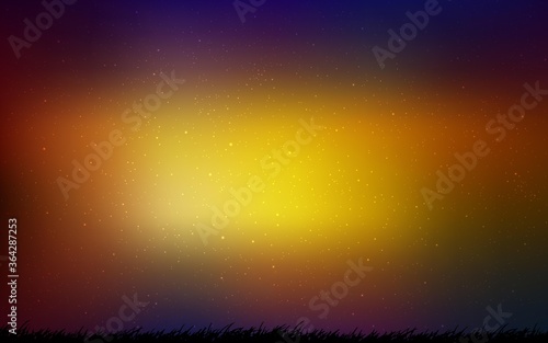 Dark Multicolor vector background with astronomical stars. Modern abstract illustration with Big Dipper stars. Template for cosmic backgrounds.