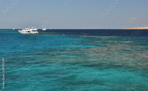 Pleasure boat in the Red Sea. Hurghada, Egypt. © FMVideo