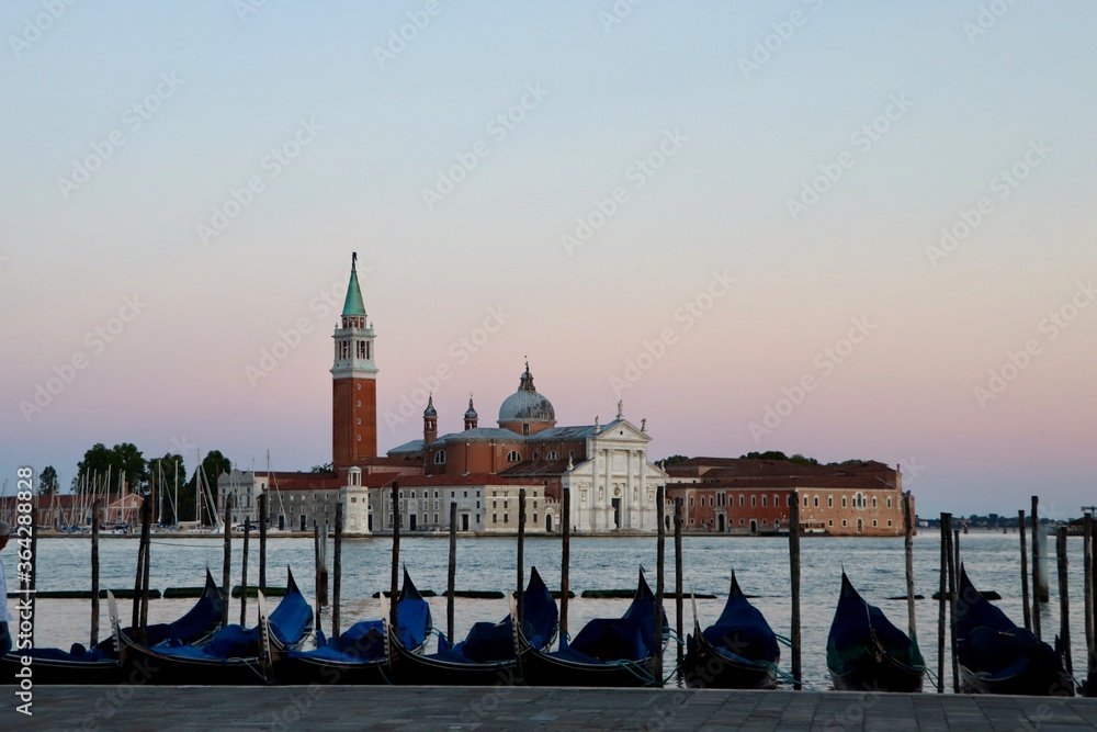 Fototapeta premium gondolas in venice