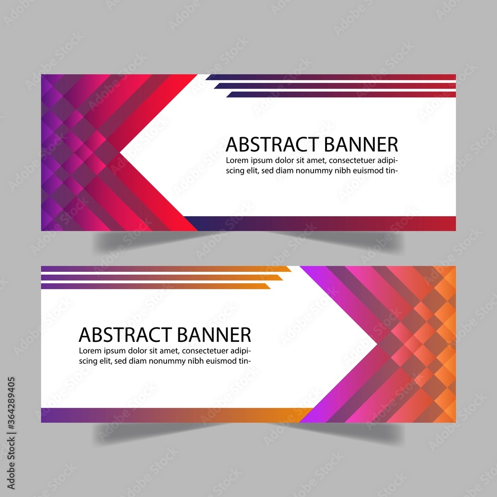 abstract modern banner template design