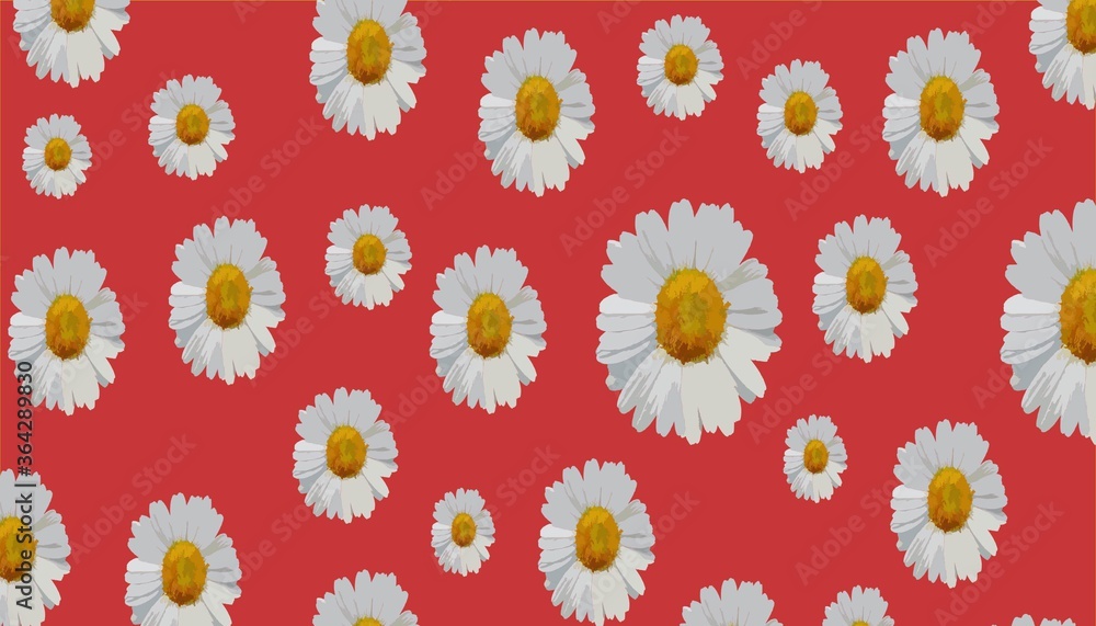 seamless pattern with white flowers seamless pattern with white flowers