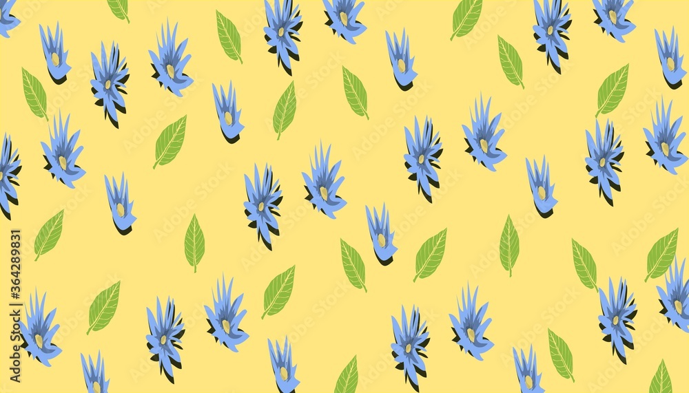 seamless pattern with blue flowers seamless pattern with blue flowers