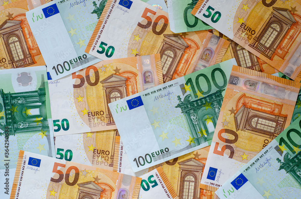 Background of many euro currency notes. Background of many euro currency notes.