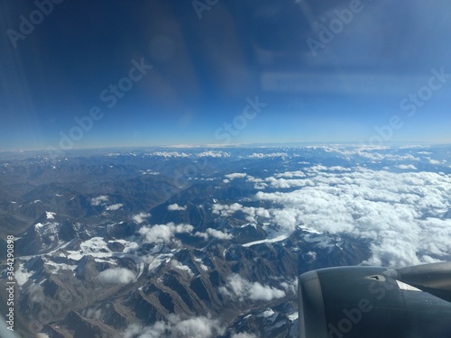 aerial view of airplane