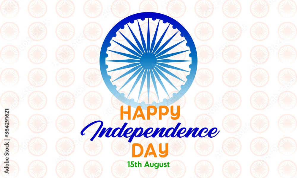 India Independence Day 15th August. Background, poster, greeting card, banner design with ashoka chakra, tricolor. India Independence Day 15th August. Background, poster, greeting card, banner design with ashoka chakra, tricolor.