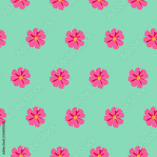 Abstract Hand Drawn flower seamless pattern background. Vector Illustration