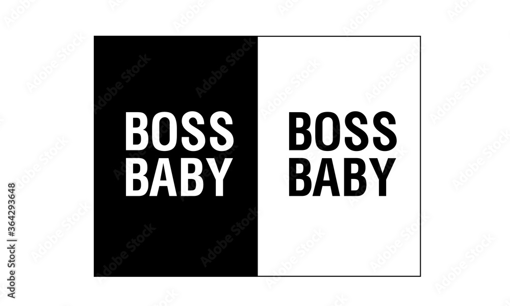 Boss Baby Typography Art Print