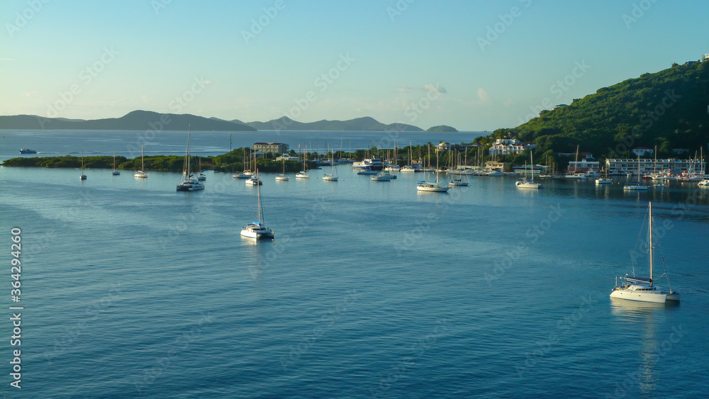 Marina in Road Town Bay, Tortola, British Virgin Islands