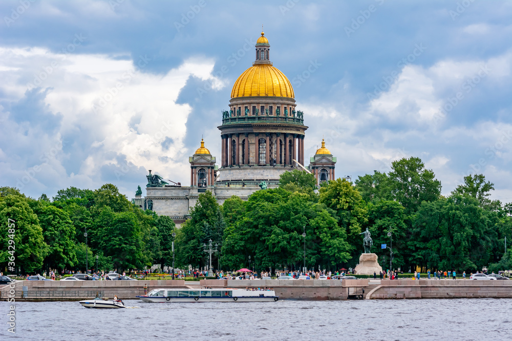 Dome of St. Isaac's Cathedral, Saint Petersburg, Russia