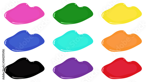 Slime vector. Vector image of a popular antistress toy slime.
